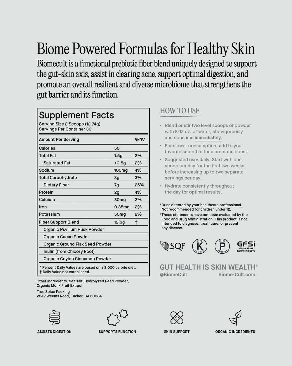 BIOMECULT - Prebiotic Fiber